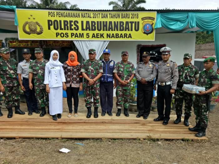 Dandim 0209/LB Keliling Tinjau Pos Pam Natal dan Tahun Baru