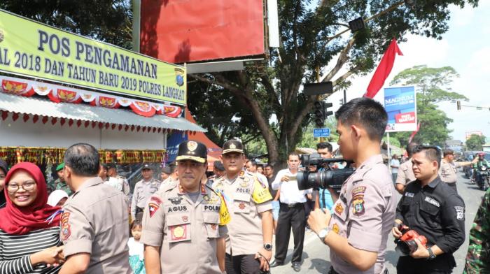 Kapoldasu Cek Pos Pengamanan Jelang Natal & Tahun Baru