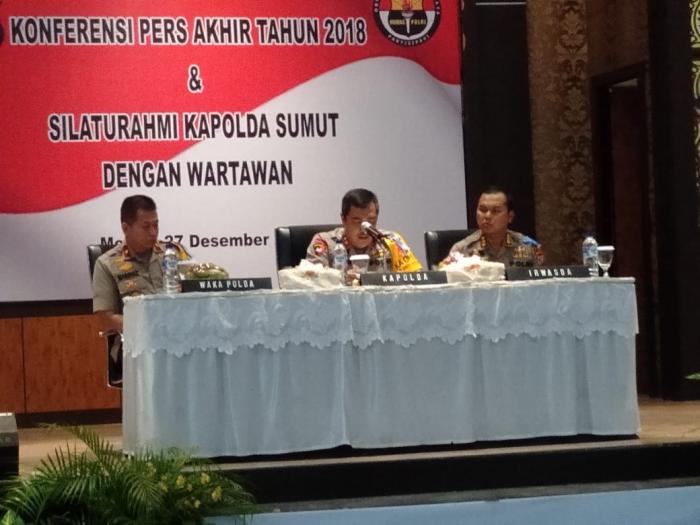 Sepanjang 2018, Poldasu Tangani 35.065 Kasus Kejahatan