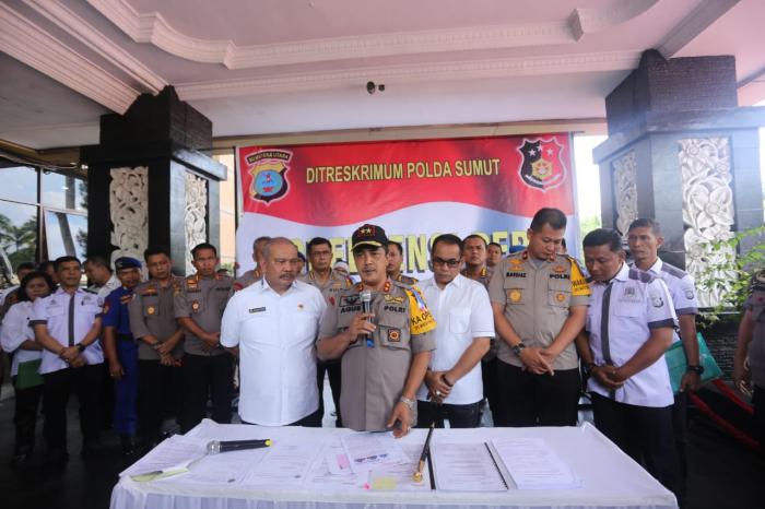 Poldasu Tangkap Empat Tersangka Pemalsuan Grand Sultan