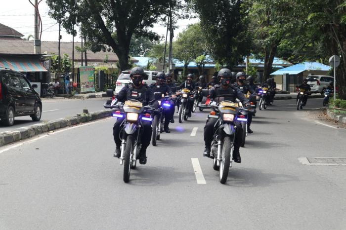 PAM Tahun Baru, Brimob Poldasu Intensifkan Patroli Skala Besar