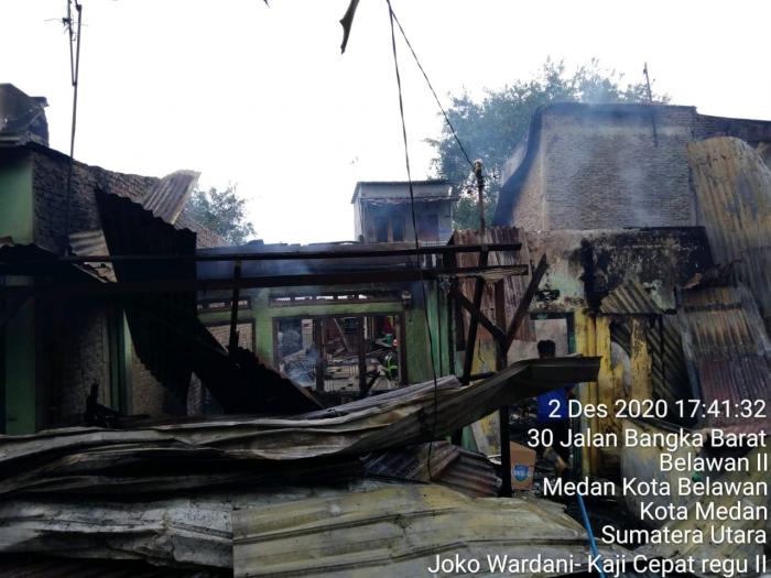 Puluhan Rumah dan 1 Mushola di Belawan Terbakar