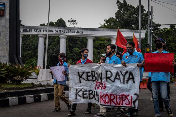 Mapancas Geruduk Kantor Kebun Raya-LIPI