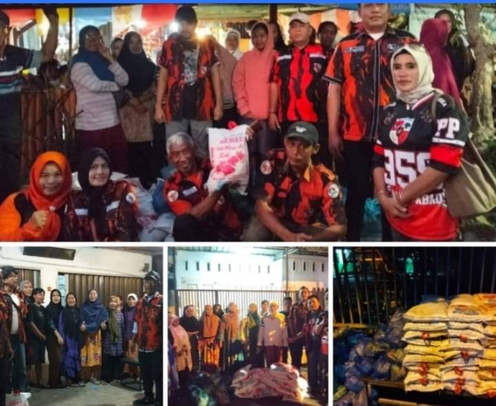 Peduli Korban Banjir , PAC PP Medan Denai Salurkan Bantuan Sembako di Tiga Keluruhan